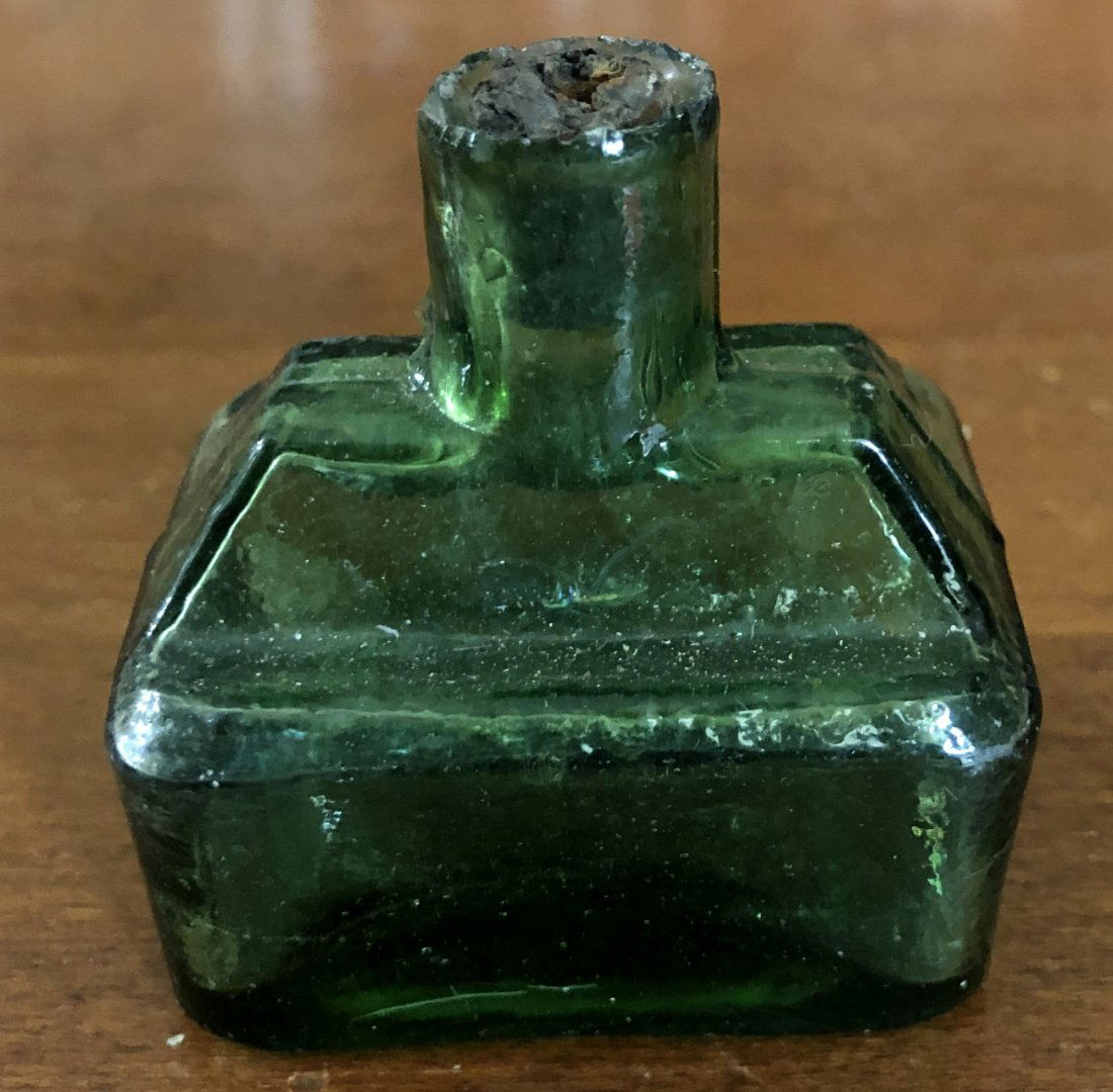 Ink Bottle: Sheared top ink bottle, see photos.