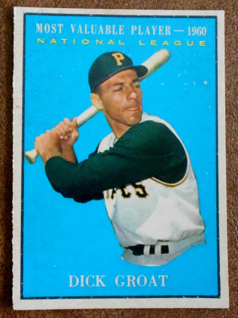 Dick Groat: 1961 Topps, MVP 1960, #486, see photos.