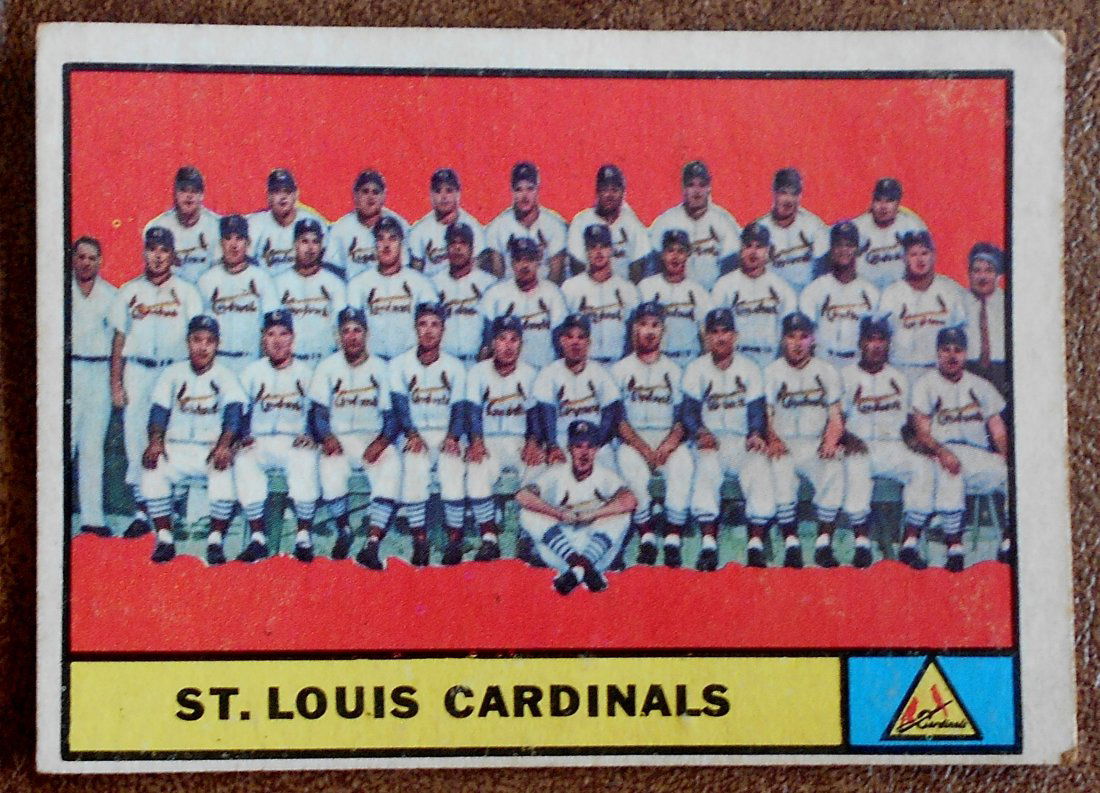 St. Louis Cardinals: 1961 Topps, #347, see photos.