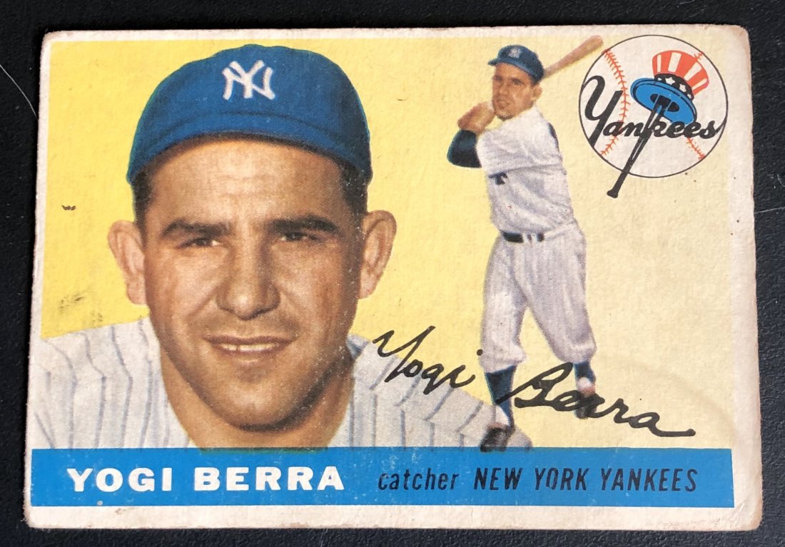 Yogi Berra: 1955 Topps, #198, see photos.