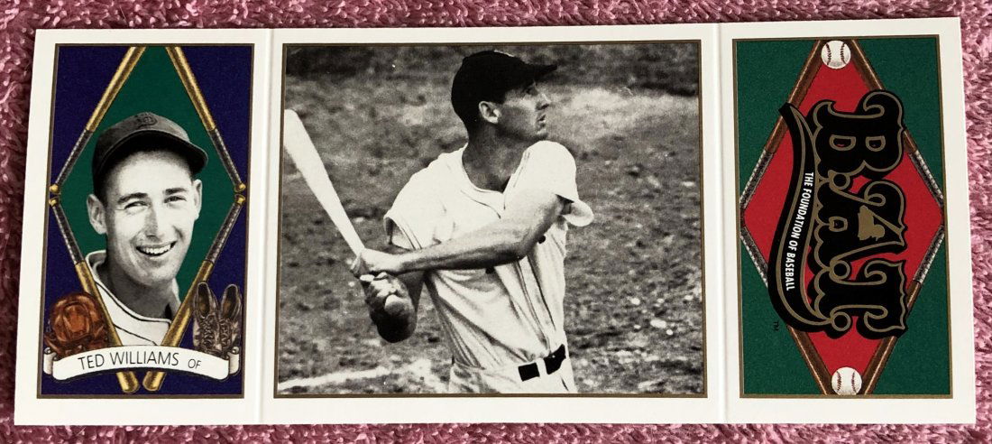 Ted Williams: 1993 UD B.A.T. #126, The Splendid Splinter, see photos.