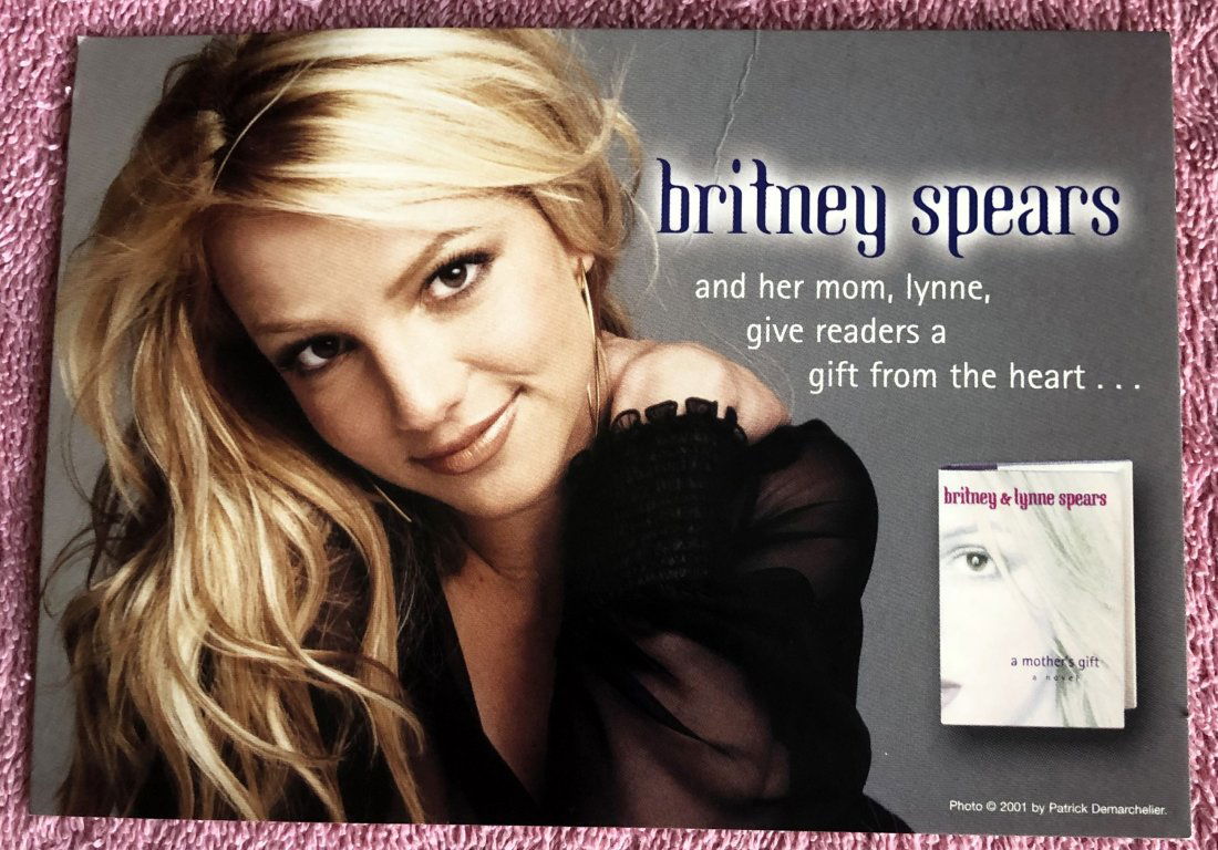Britney Spears: Post card about book, see photos.