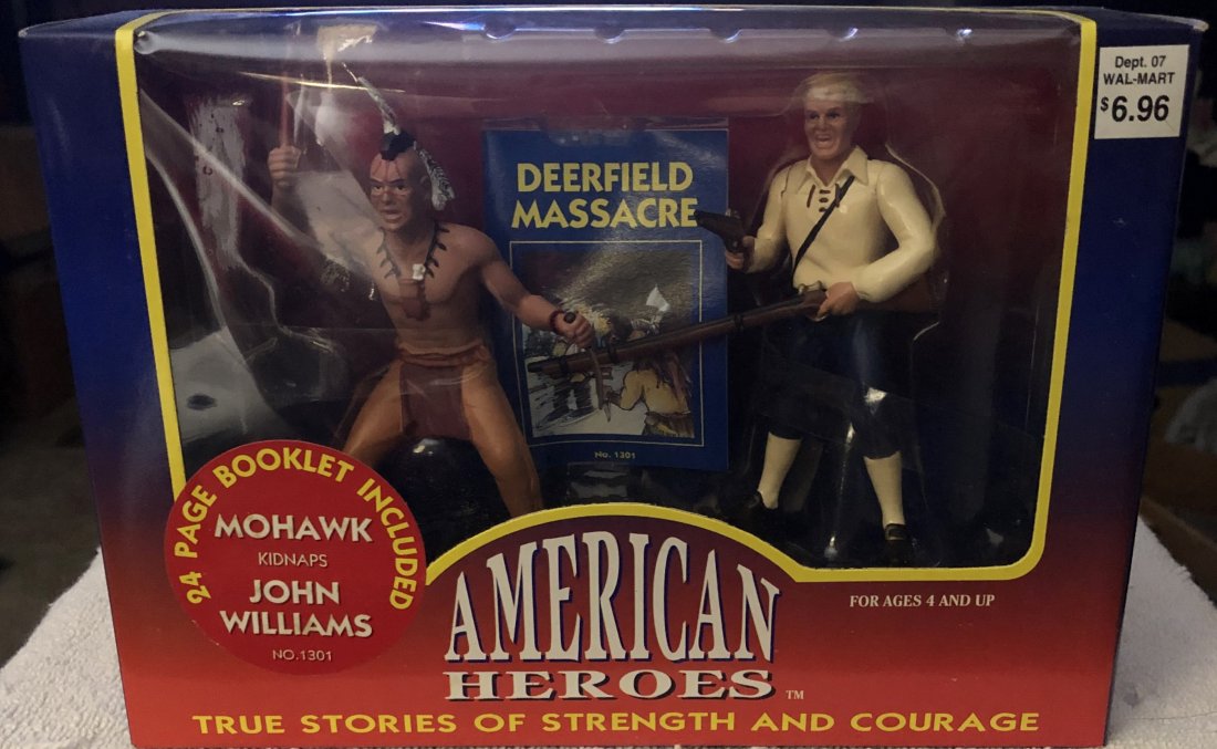 American Heroes: Mohawk kidnaps John Williams, in box with booklet, see photos.