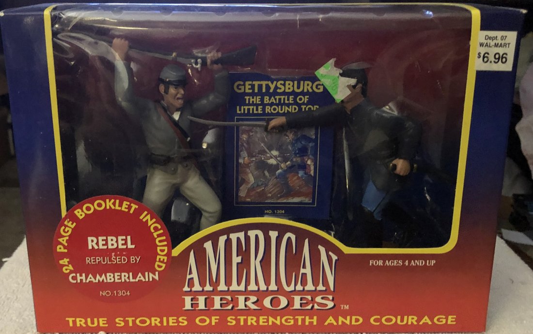 American Heroes: Rebel repulsed by Chamberlain, in box with booklet, see photos.