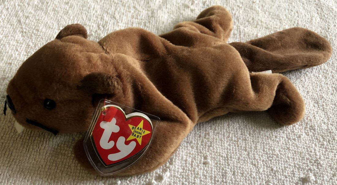 Beanie Baby: 1995 Bucky, has both tags, with protector on ear tag, see photos.