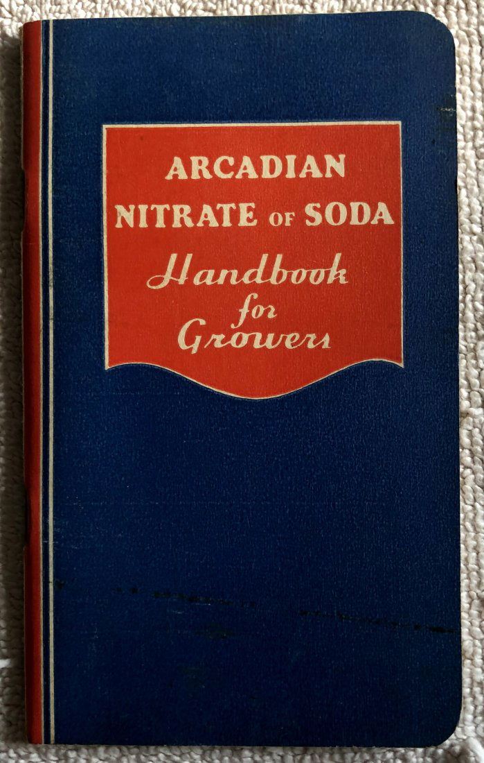 Pocket Notebook: Arcadian Nitrate of Soda, 1933, see photos.