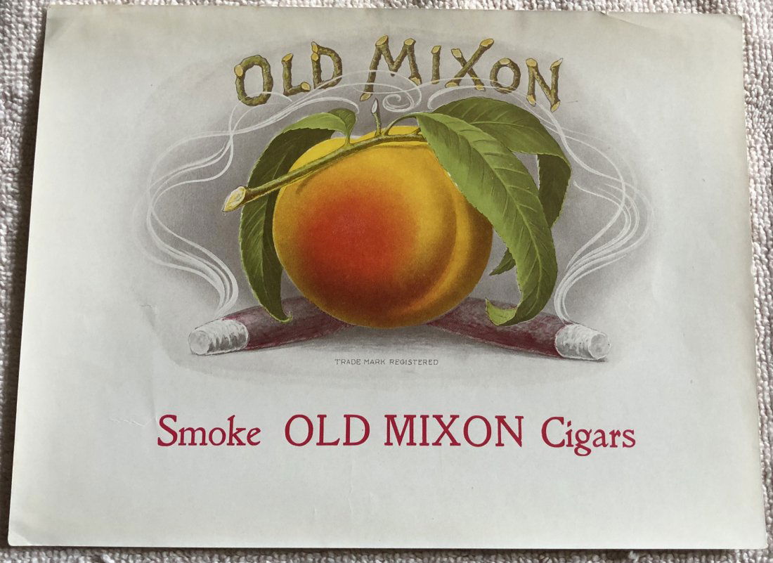 Cigar Box Label: Old Mixon, great for framing, see photos.