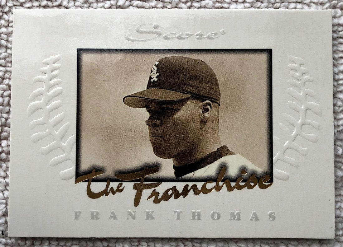 Frank Thomas: 1996 Score, The Franchise, 7 of 9 , see photos.