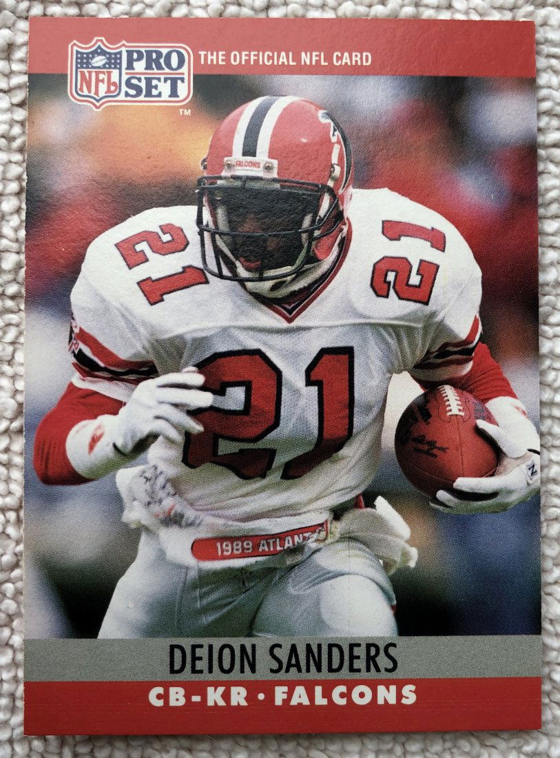 Deion Sanders: 1990 Pro Set, #36, see photos.