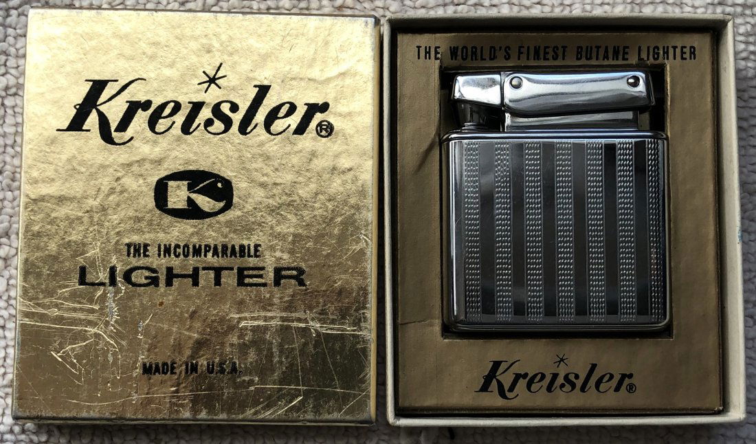 Cigarette Lighter: Kreisler pocket lighter with box, see photos.
