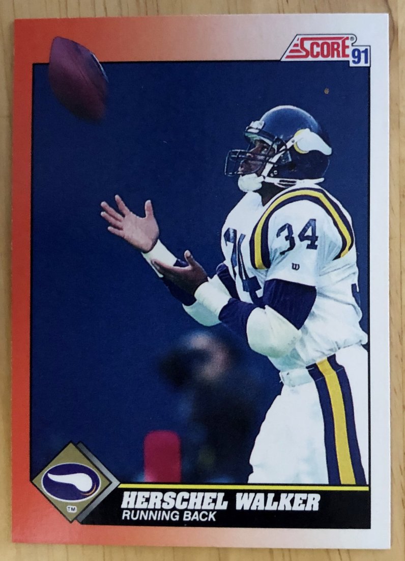 Herschel Walker: 1991 Score, #348, see photos.