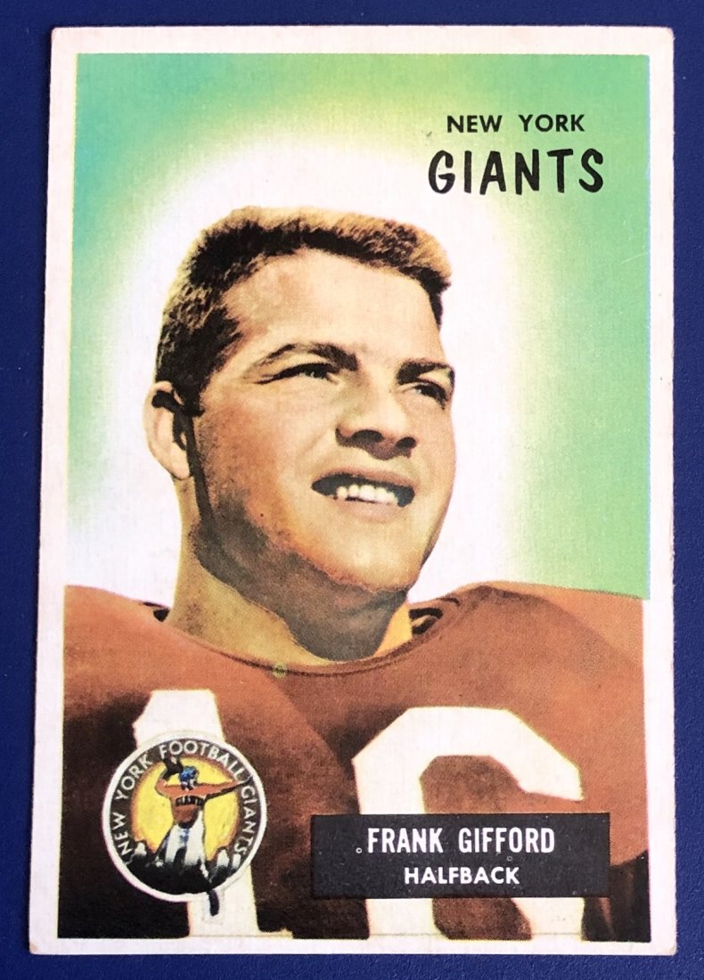 Frank Gifford: 1955 Bowman #7, see photos.