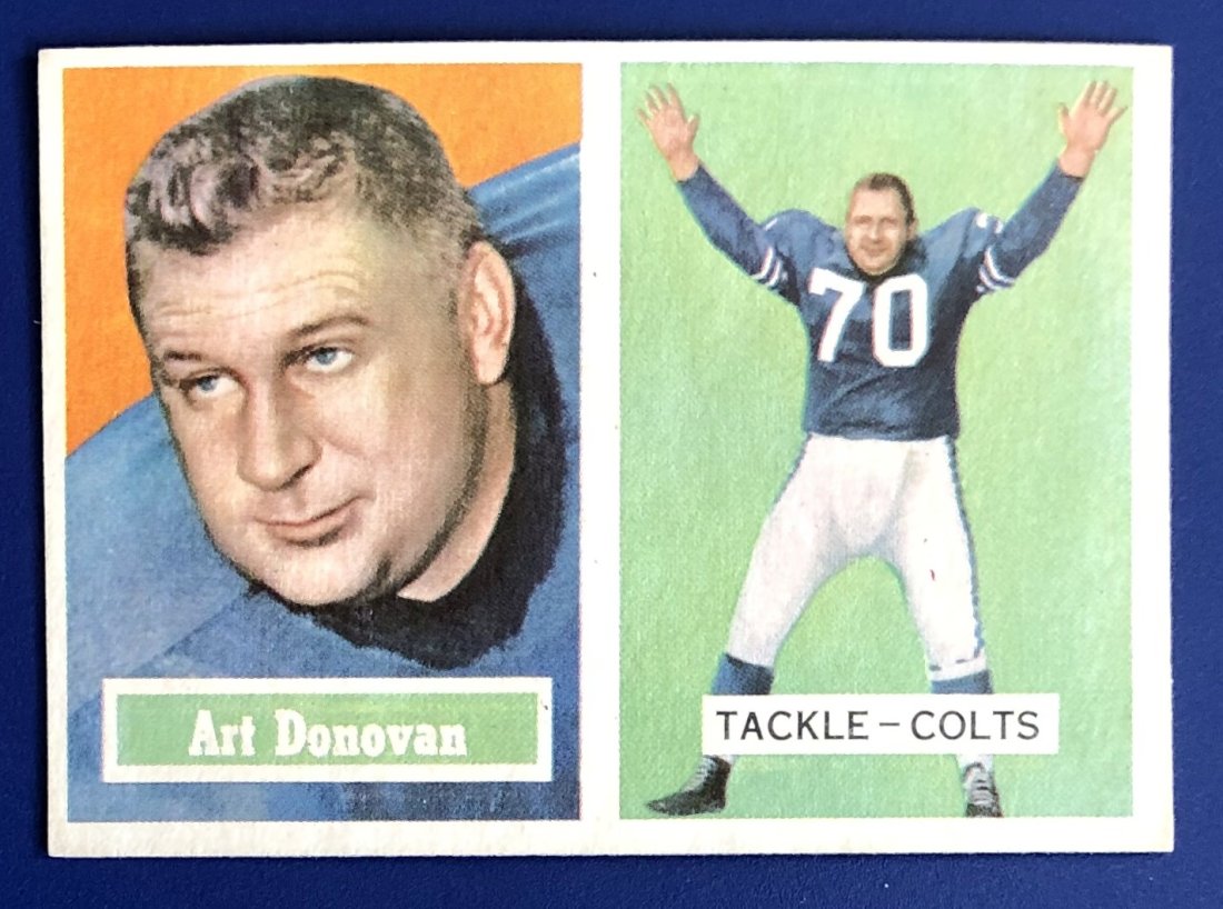 Art Donovan: 1957 Topps #65, see photos.