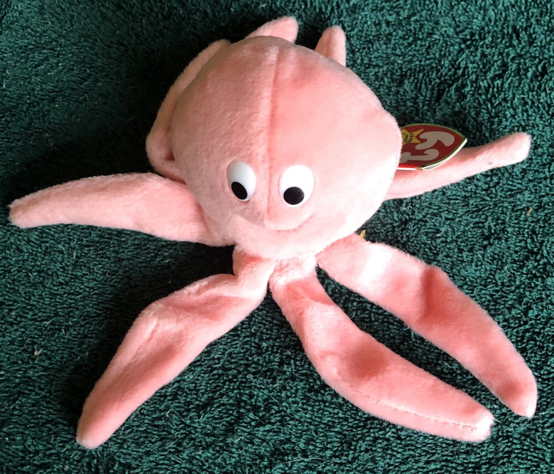 Beanie Baby: Inky, has both tags, see photos.