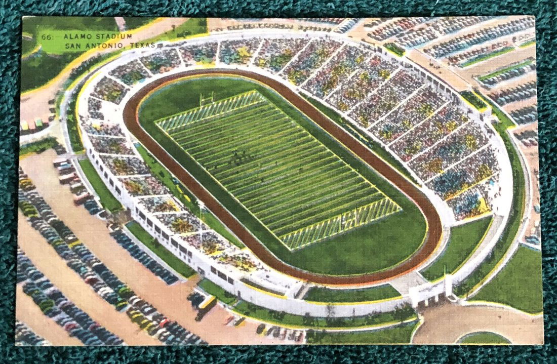 Vintage Post Card: Alamo Stadium, San Antonio, Texas, see photos.