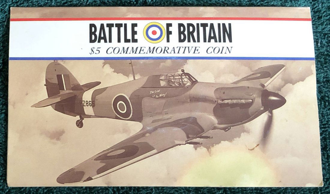Commemorative Coin: Battle of Britain from the Marshall Islands 1990, see photos.