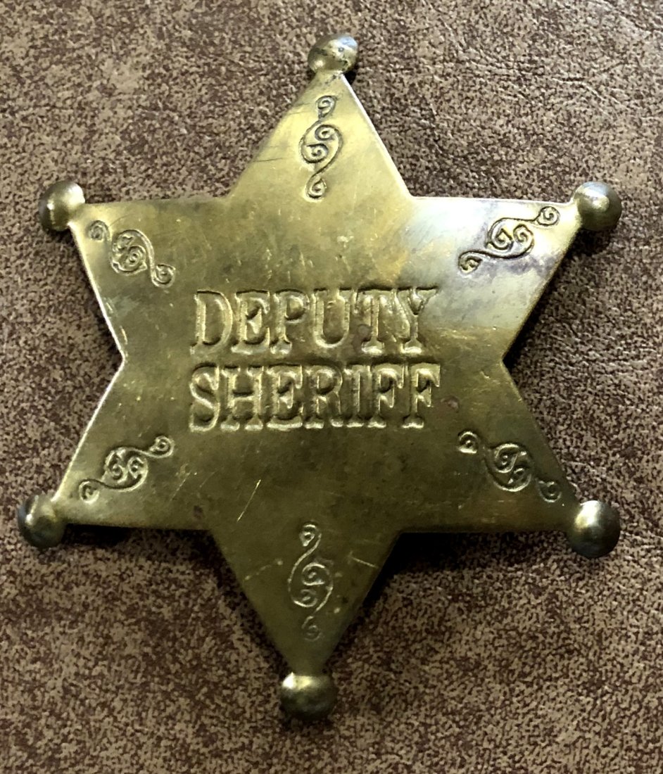 Brass Badge: Deputy Sheriff. Child's toy.