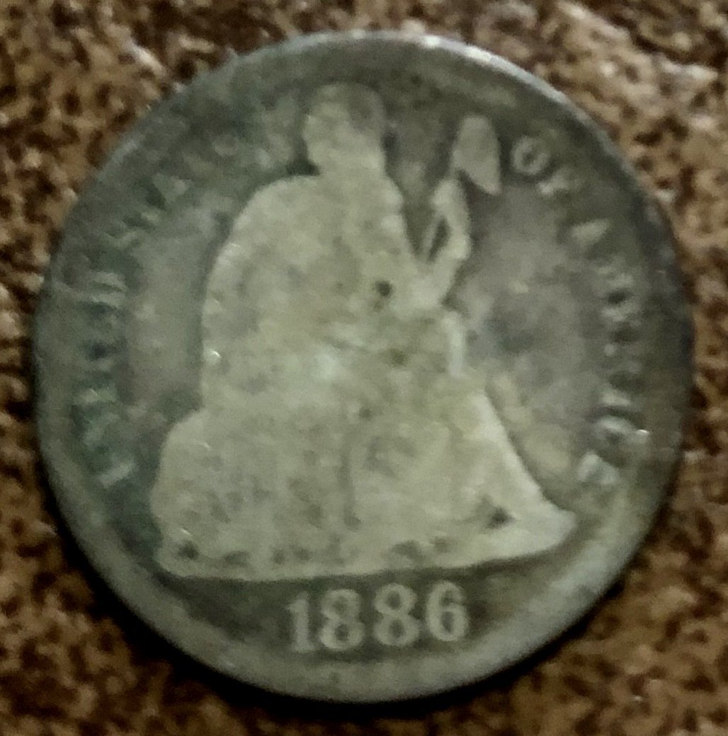Seated Liberty Dime: 1886.