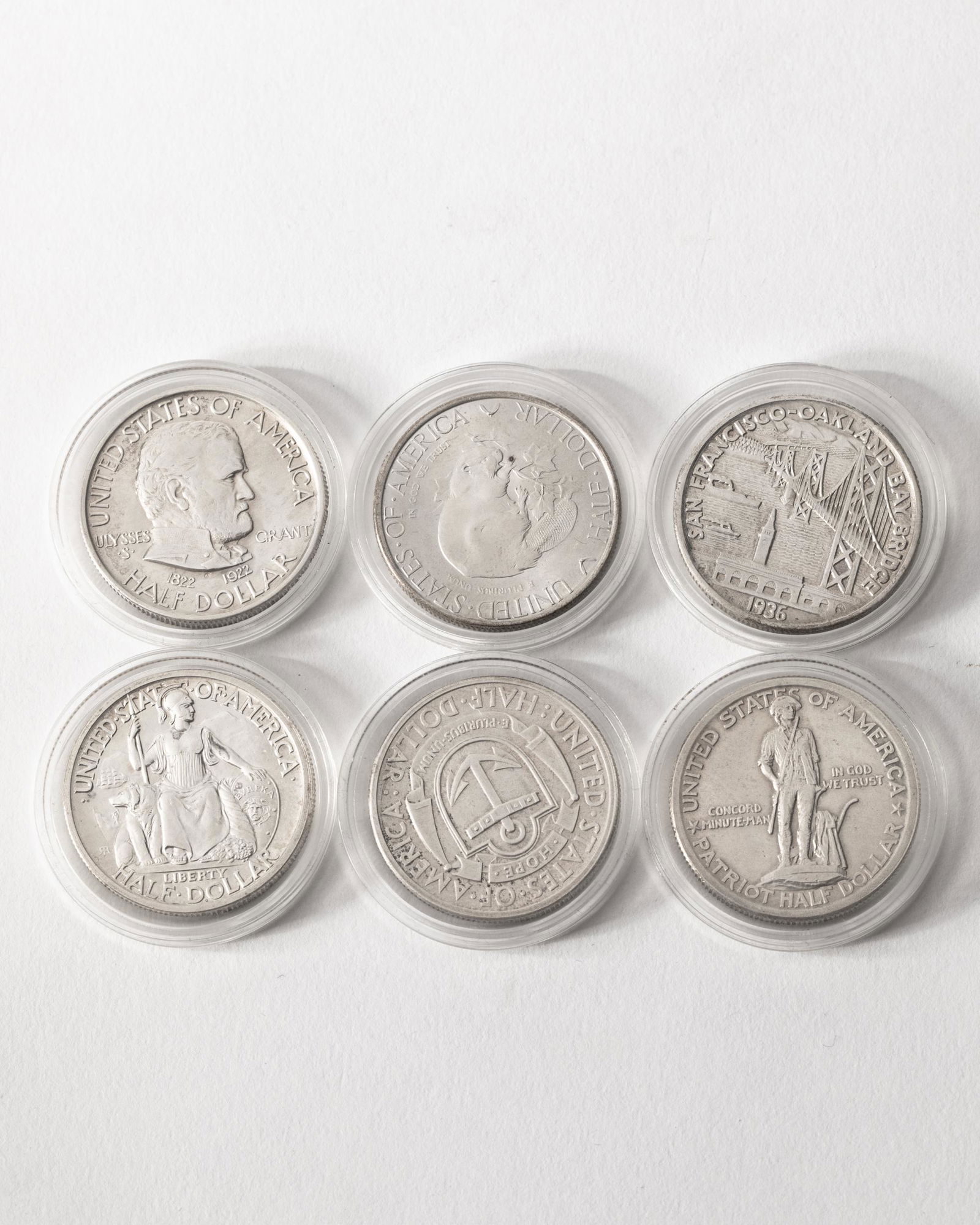 6 x Half Dollar Coins 1922,1925,1935,1936 (1 of 3)
