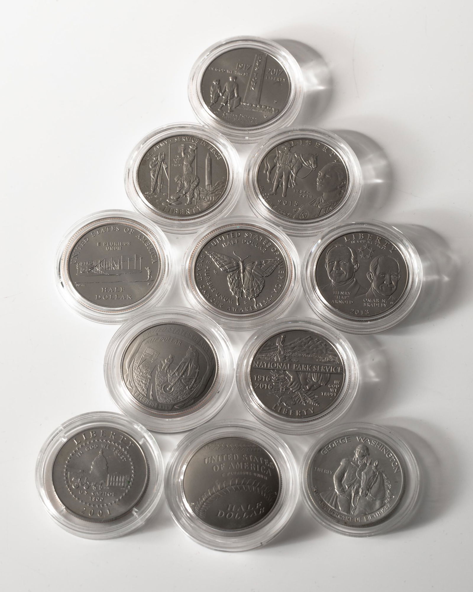 11 x Half dollar different editions brilliant uncirc. (1 of 7)