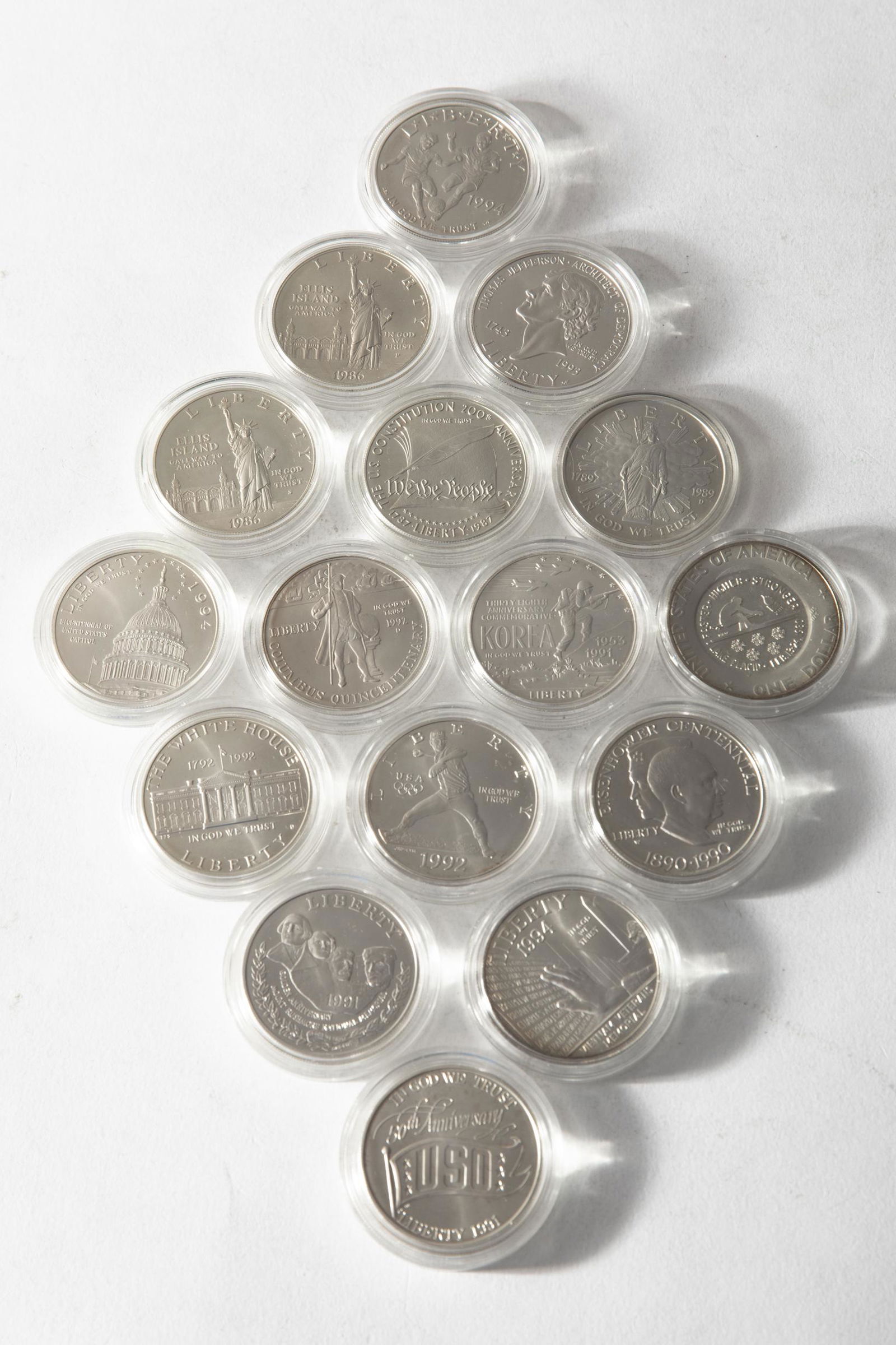 16 x 1 Dollar 1980-1994 different editions BU (1 of 6)