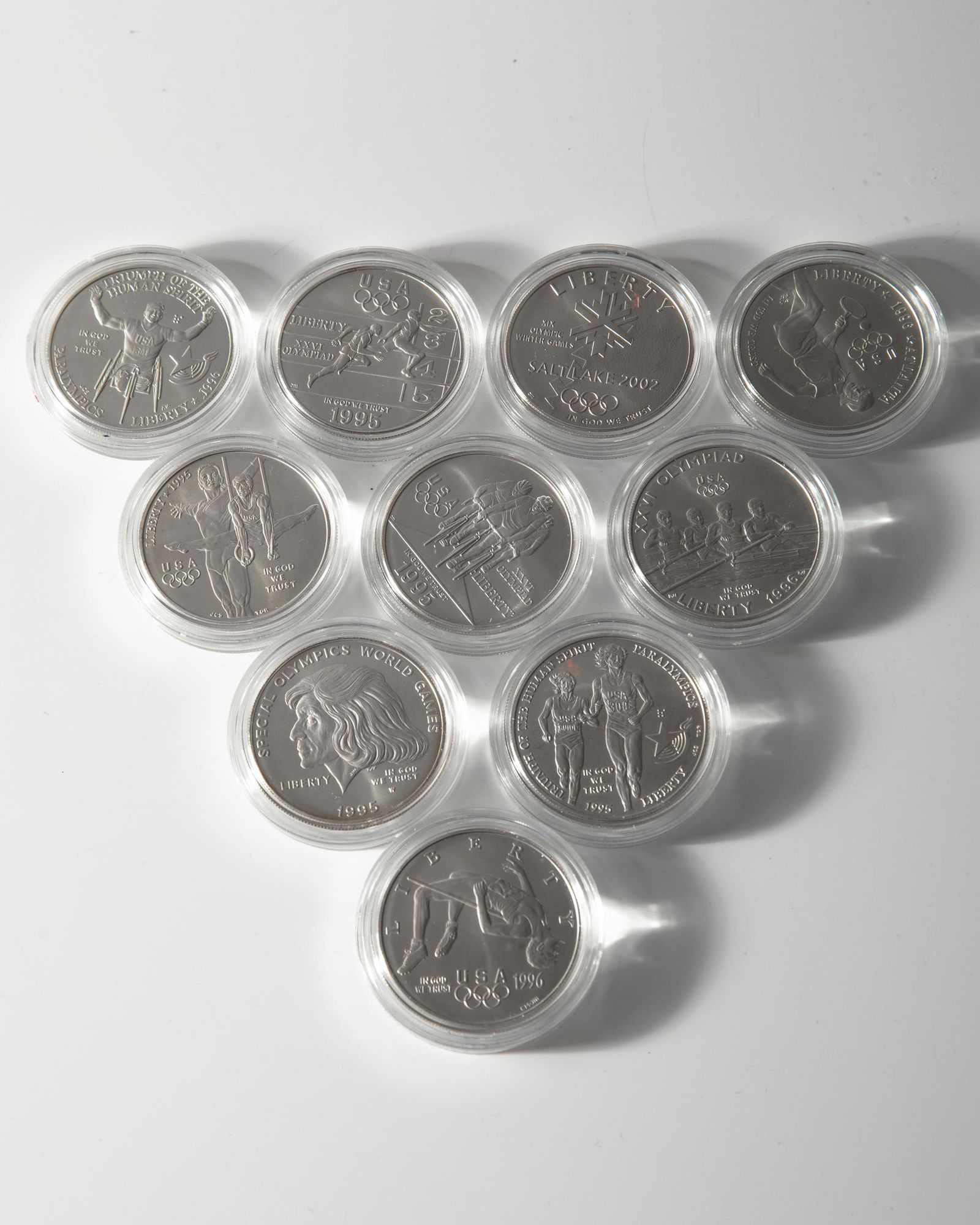 10 x 1 Dollar 1995-2002 Olympics BU (1 of 5)