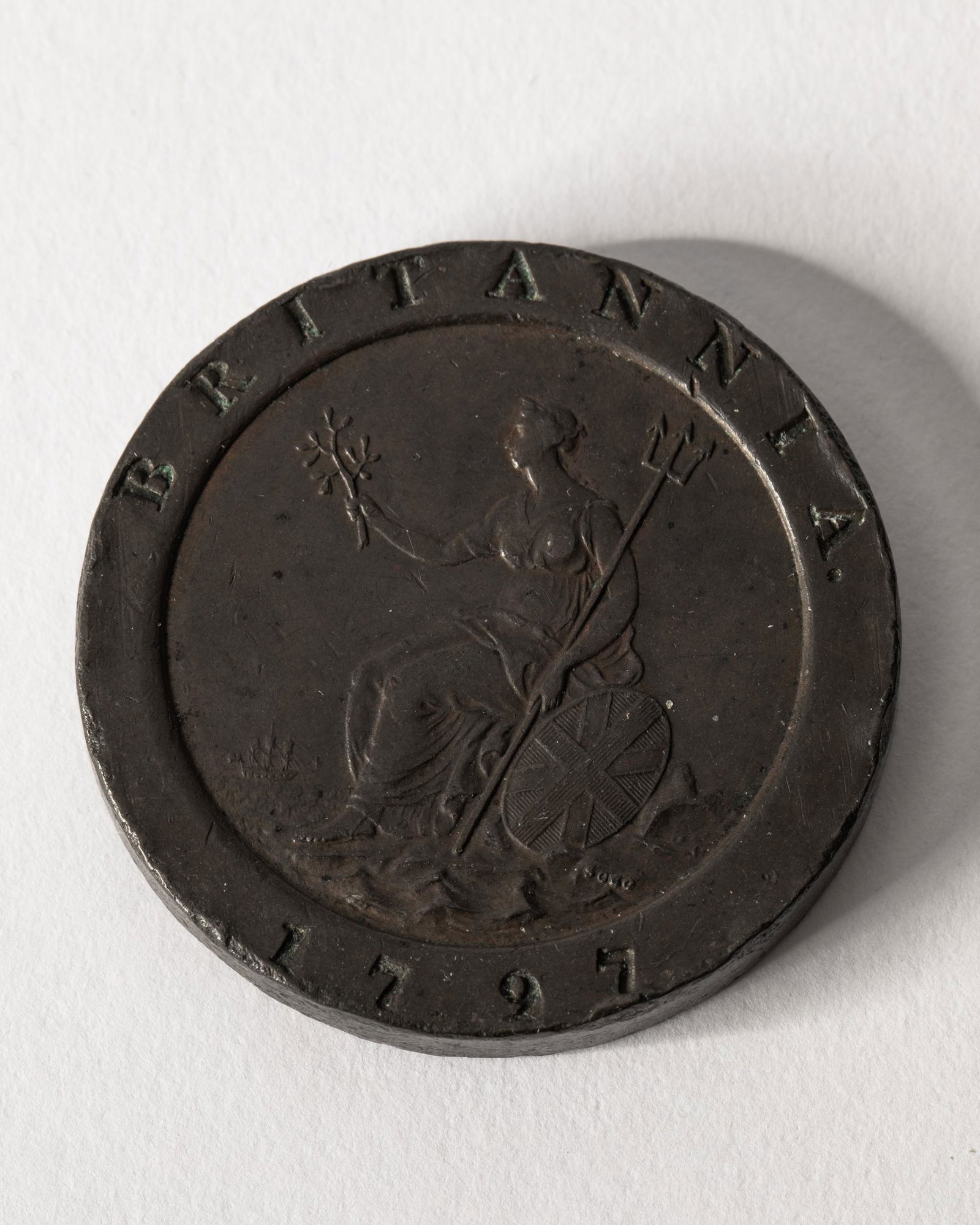 2 Pence Great Britain 1797 Cartwheel King George III (1 of 2)
