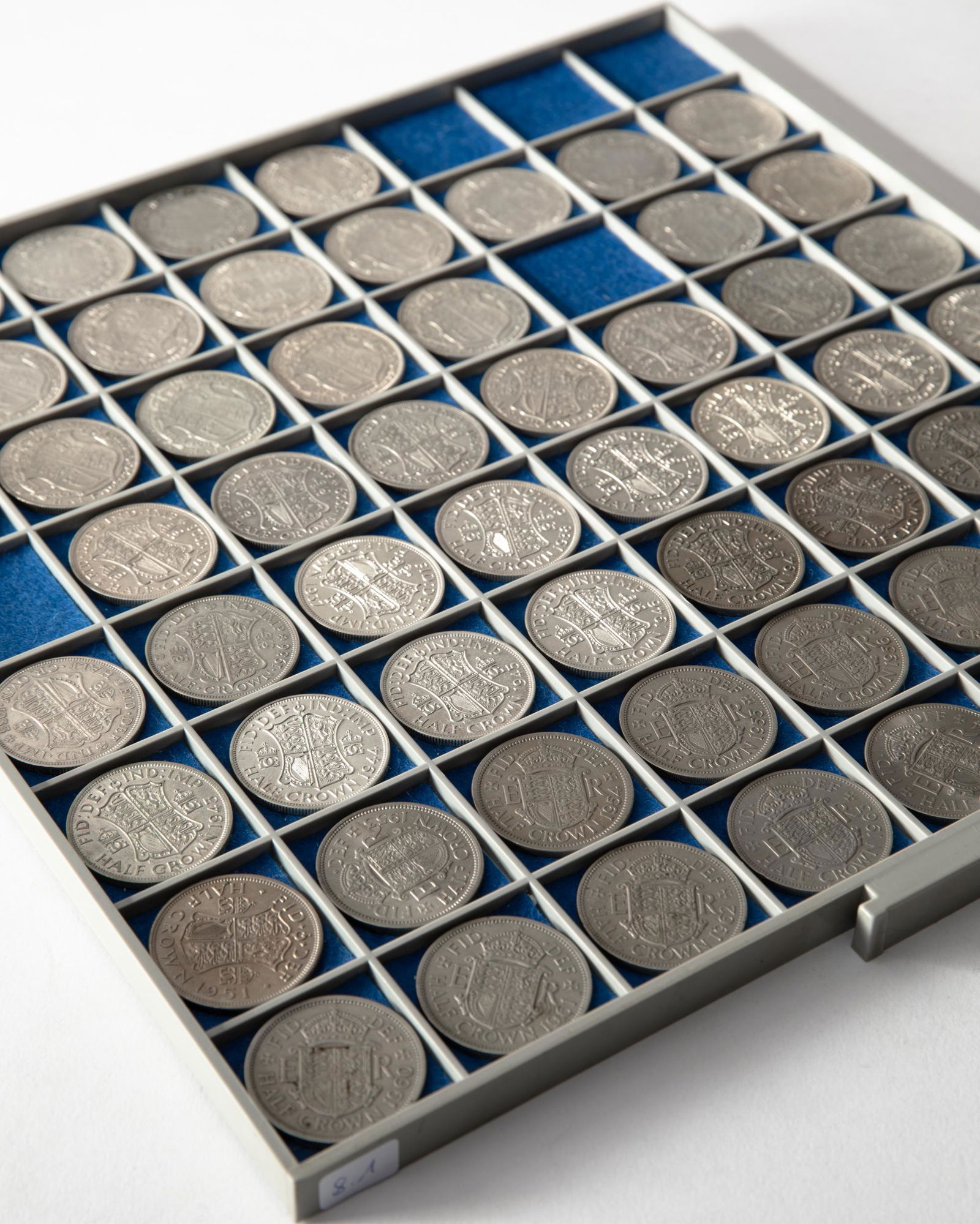 59 x half crown 1818,1888,1889,1895,1899, 1911-1967 (1 of 15)