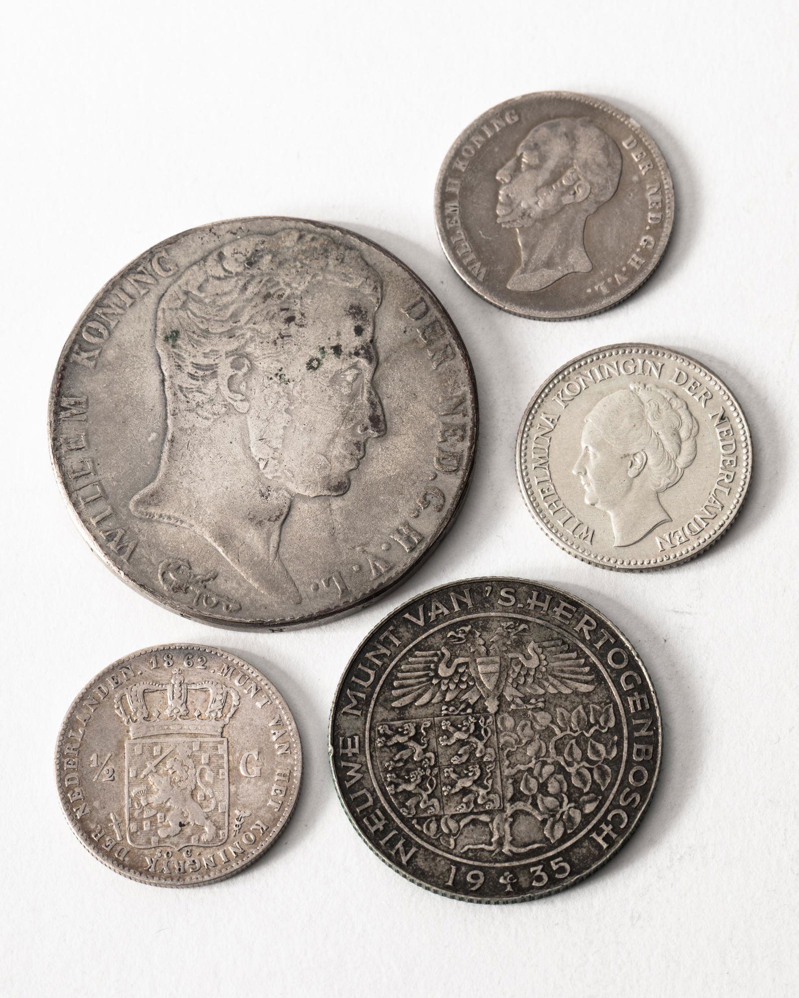 Various Gulden coins from Netherlands (1 of 2)