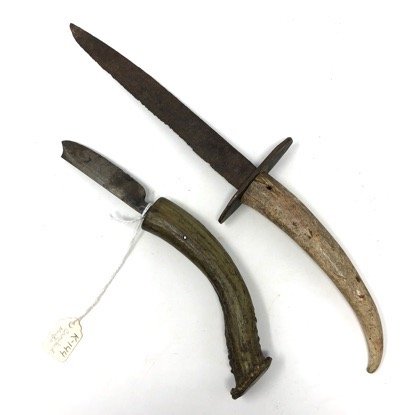 Dug Indian Knife and Antler Crook Knife type  (K307) (1 of 6)