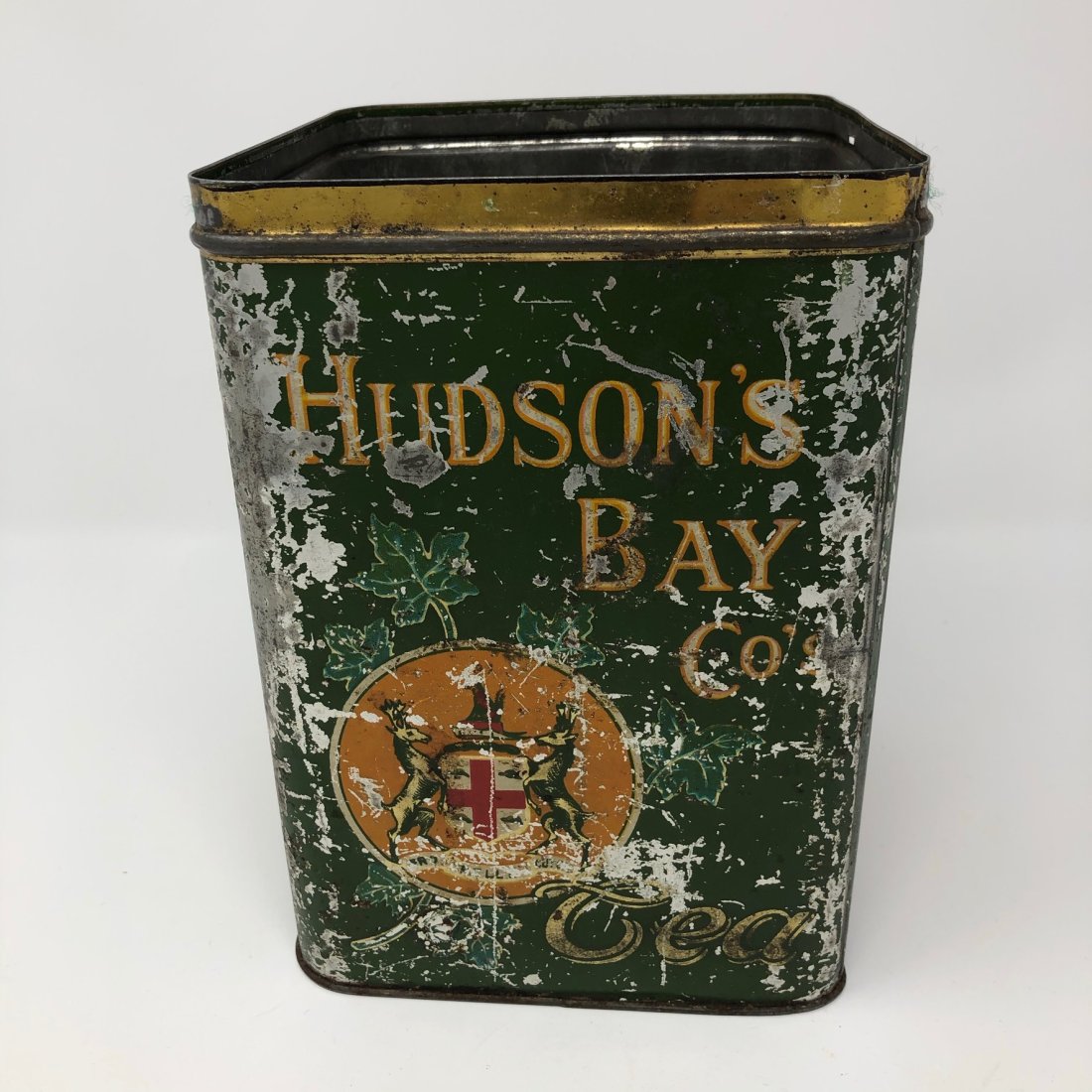 Hudson Bay Co. Tin Tea Box.  (F1354) (1 of 4)