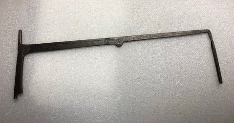 Fireplace Hearth Hand forged Crane.  (I844) (1 of 5)