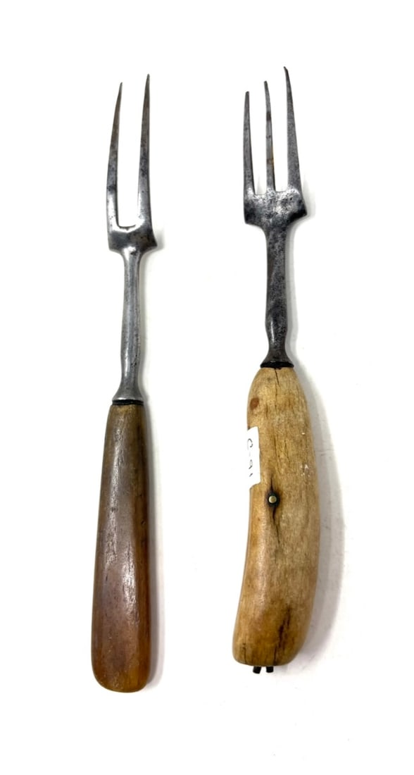 Two Colonial Bone Handle Forks - 3