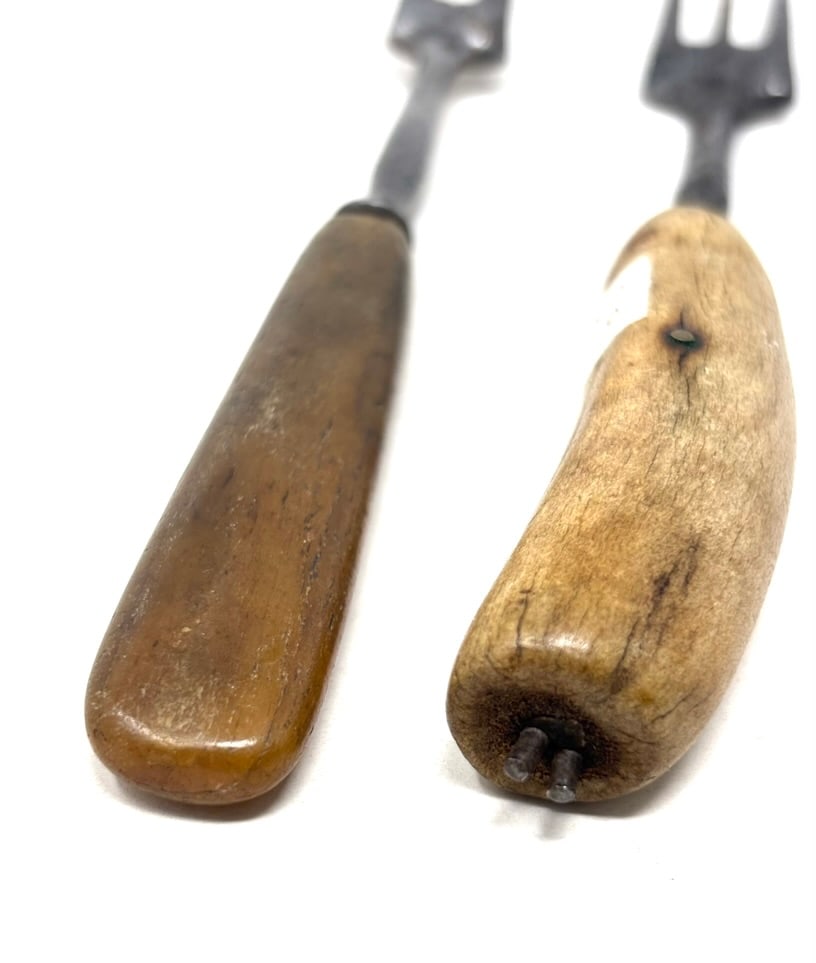 Two Colonial Bone Handle Forks - 4