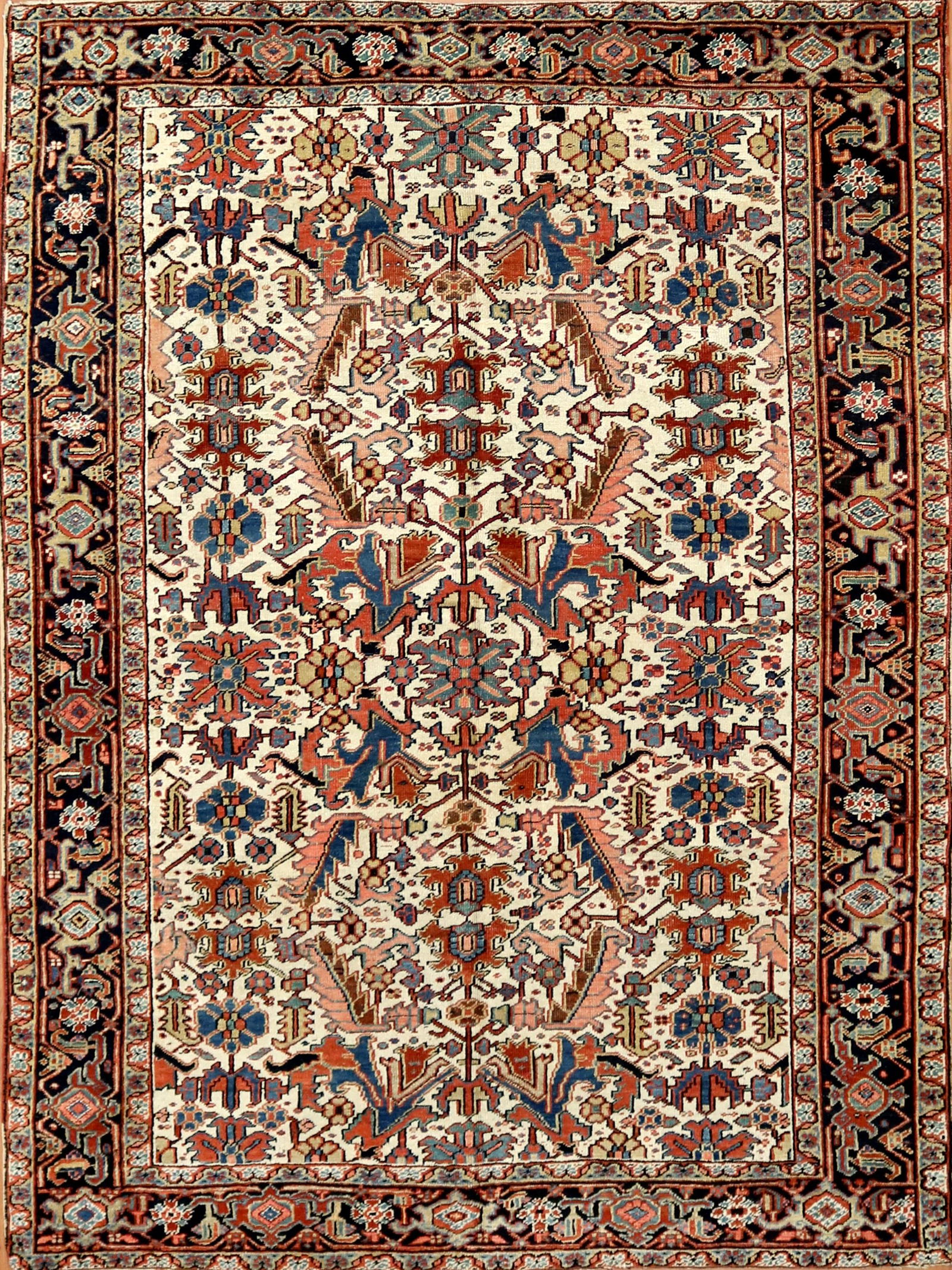 Antique Persian Sarapi Rug, 7.4 x 9.8 (1 of 6)