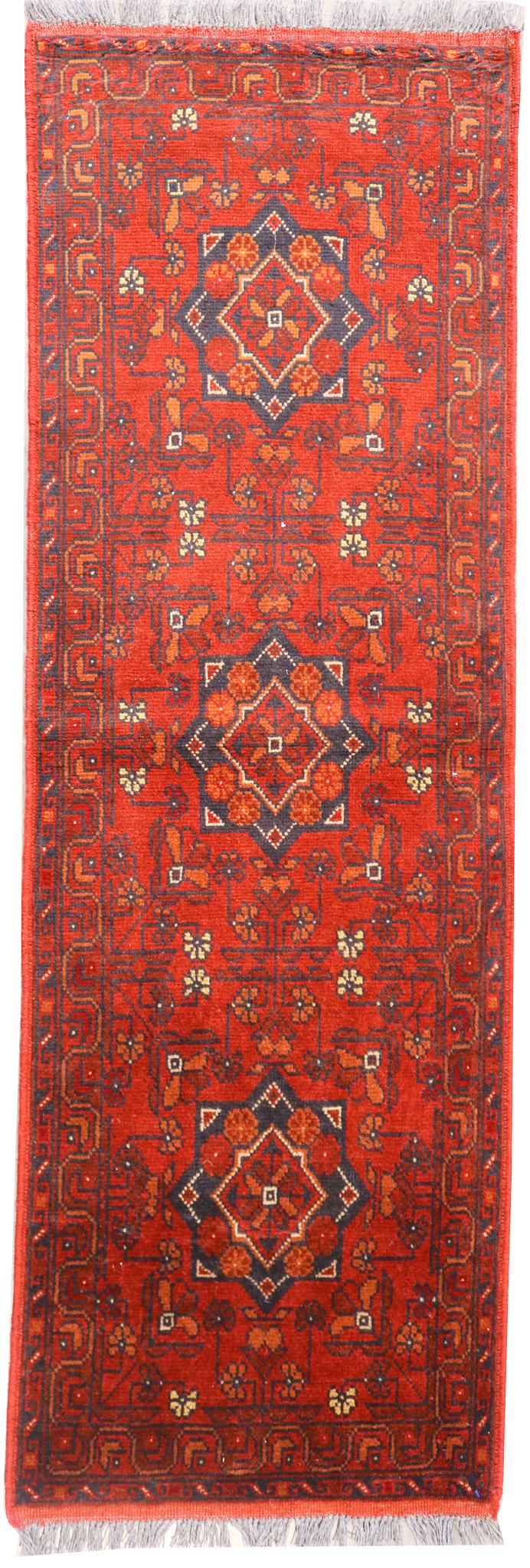 Hand Knotted Turkmen Rug, 1.8 x 5.2 (1 of 3)