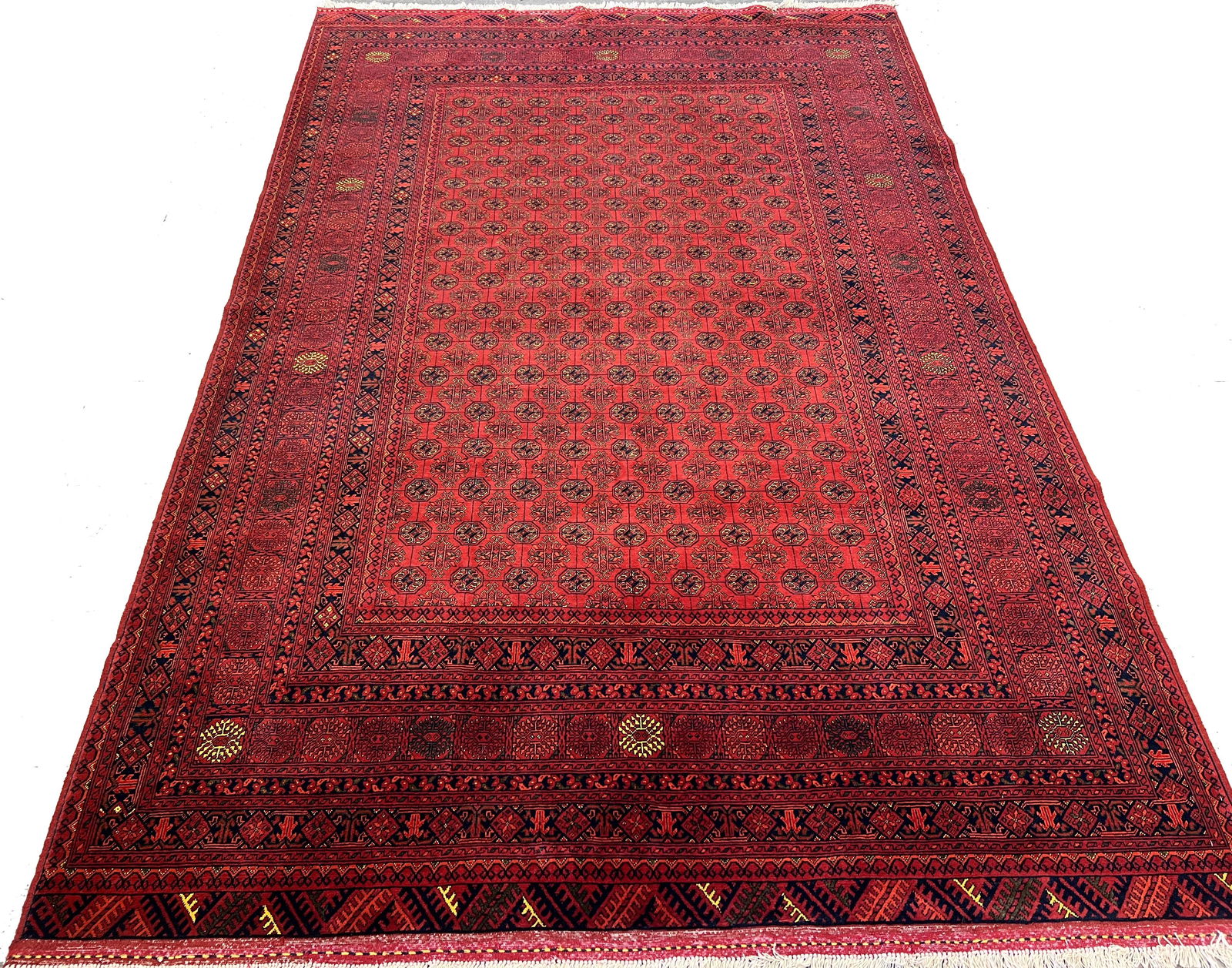 Hand Knotted Turkmen Mori Gul Rug , 6'9" x 9'7" (1 of 4)