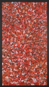 Untitled (Red and White Dot Field)