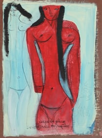 Untitled (Red and Blue Nudes)