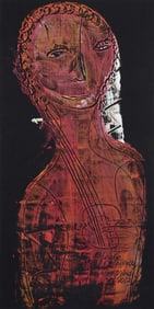 Untitled (Guitarist in Maroon)