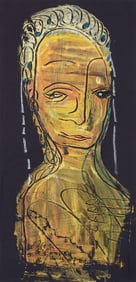 Untitled (Portrait in Gold on Black)