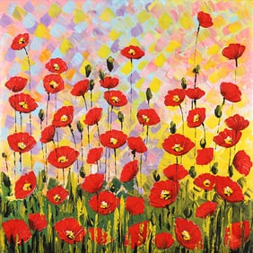 Untitled (Poppy Meadow in Spring Light)