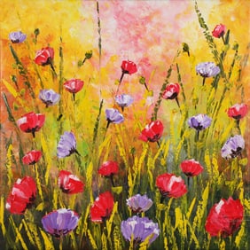 Untitled (Wildflowers at Sunset)