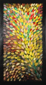 Untitled (Leaf Cluster on Dark Ground)