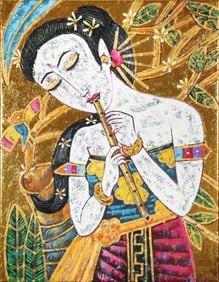 Untitled (Women playing flute)