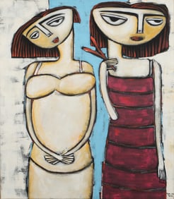 Untitled (Two Girls, Yellow and Red)