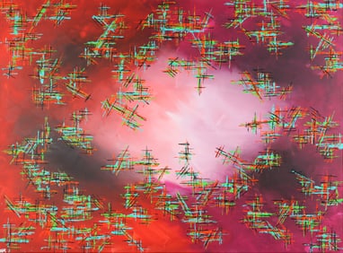 Untitled (Crimson Burst)