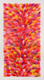 Untitled (Flame-Colored Leaf Strokes