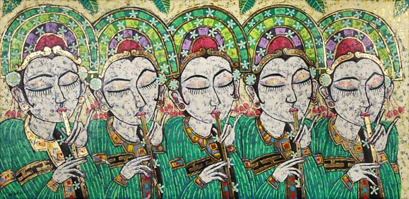 Untitled (Processional Frieze, Green)