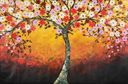 Untitled (Golden Tree at Dusk)